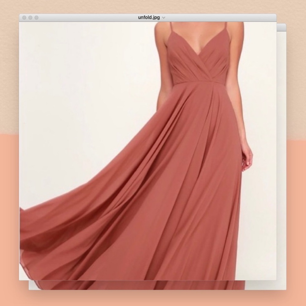 LuLu’s All About Love Rusty Rose Maxi Dress - Prom
